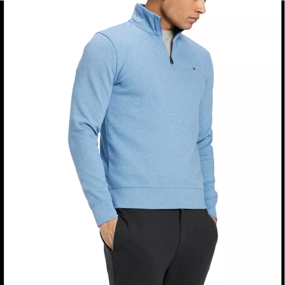 Tommy Hilfiger Other - Tommy Hilfiger Men's Blue Quarter Zip Sweater